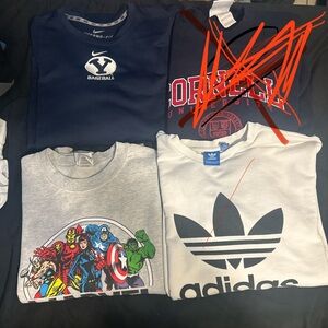 adidas White Trefoil Short Sleeve Tee